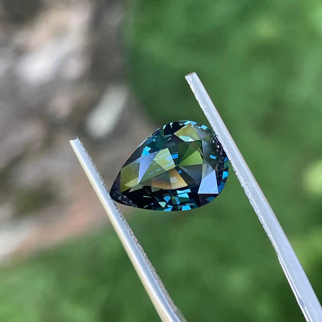 Teal Sapphire l 3.56 Ct l Pear l Drop l 11.9x8.4x4.8mm l Madagascar l Loupe Clean l Sapphire Engagement Ring l Natural Sapphires  