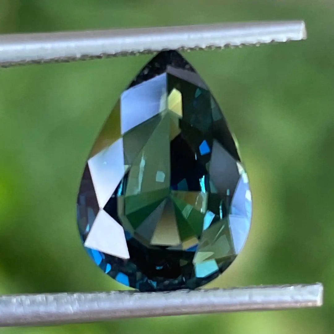 Teal Sapphire l 3.56 Ct l Pear l Drop l 11.9x8.4x4.8mm l Madagascar l Loupe Clean l Sapphire Engagement Ring l Natural Sapphires  