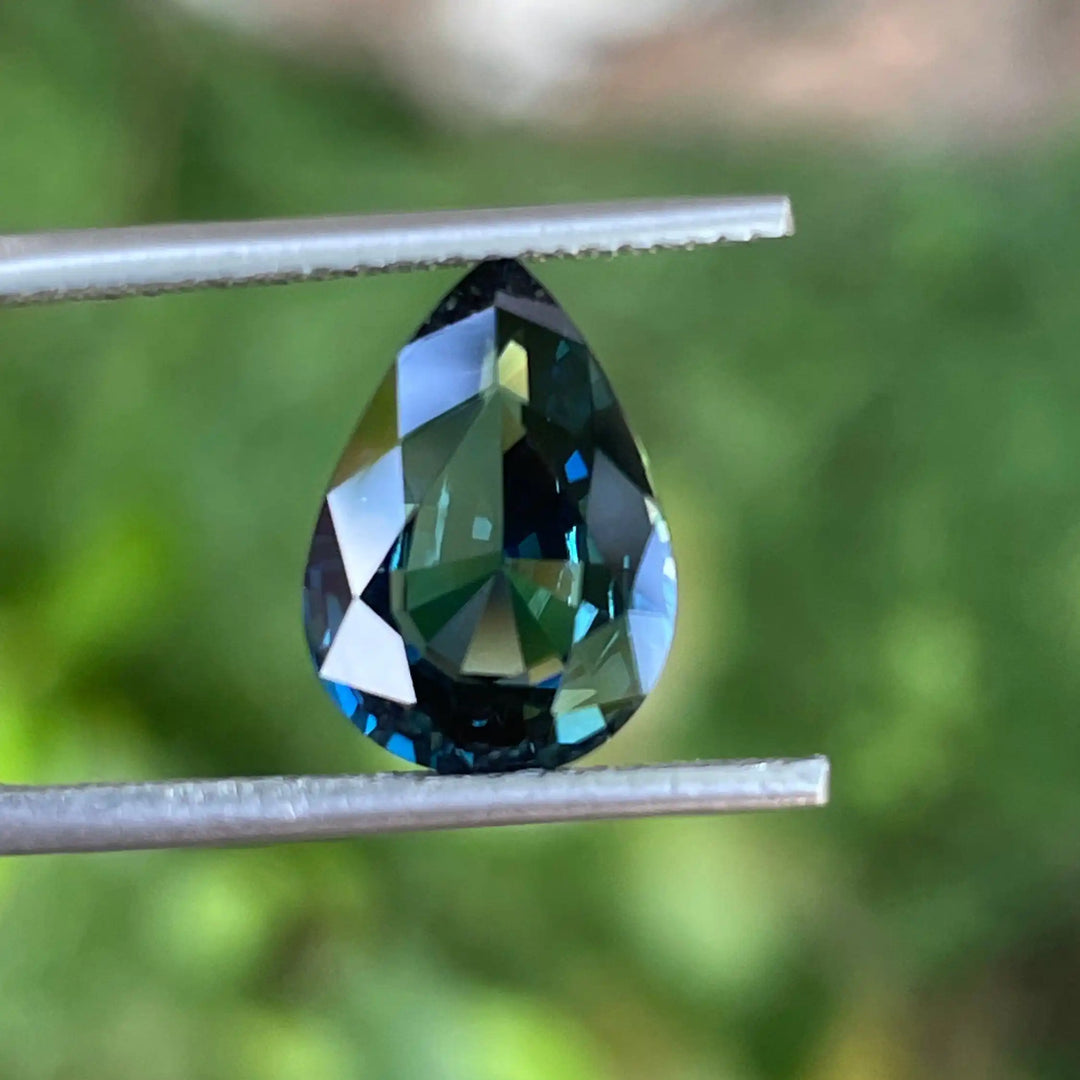 Teal Sapphire l 3.56 Ct l Pear l Drop l 11.9x8.4x4.8mm l Madagascar l Loupe Clean l Sapphire Engagement Ring l Natural Sapphires  