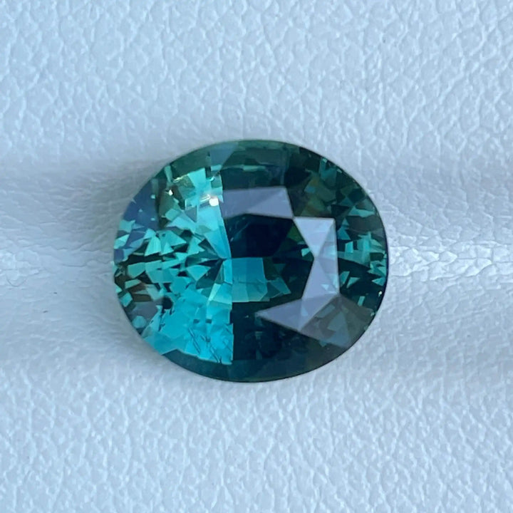 Teal Sapphire l 5.02 Ct l 10.1x 9.0 x 6.4mm l Oval l Madagascar l Natural Sapphire l Fine Sapphire For Bespoke Jewelry l Engagement Ring  