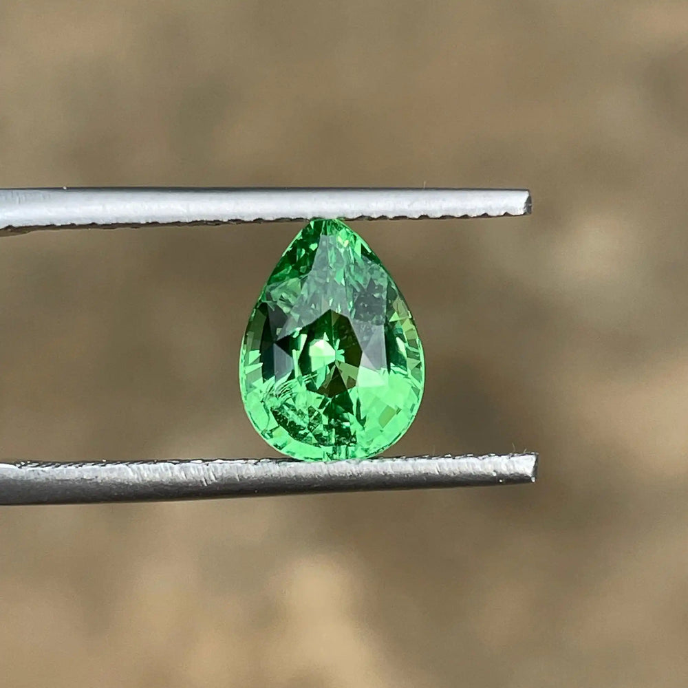 Tsavourite l 2.16 Ct l Pear l 9x6.6x5mm l Tanzania Tsavourite l Green Garnet l Natural l Engagement Ring l  