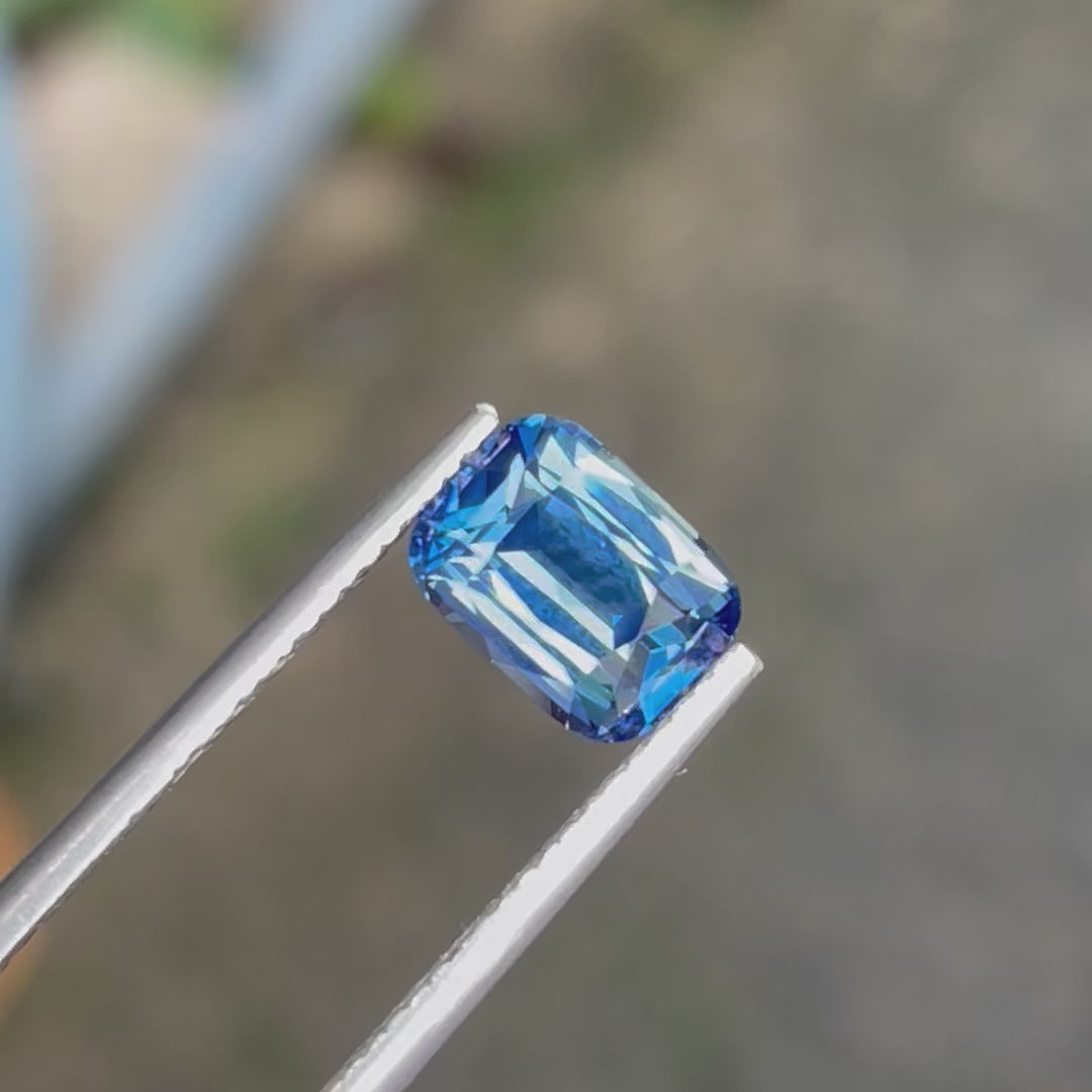 Natural 2.03 Ct Teal Sapphire – Radiant Cut Madagascar Sapphire, Unheated Loose Gemstone