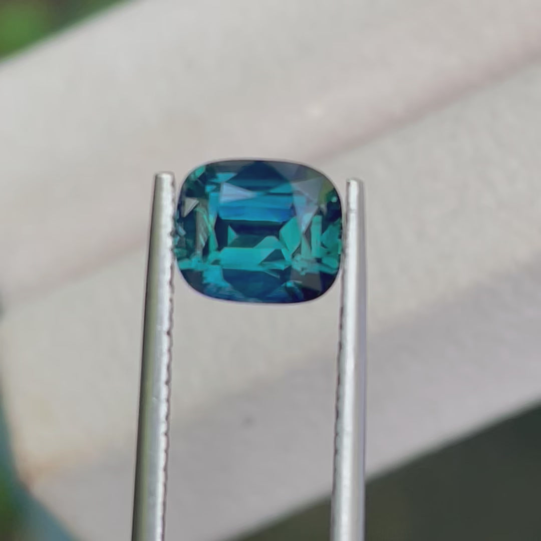 Natural 2.55 Ct Unheated Teal Sapphire from Madagascar | Loose Earth-Mined Gemstone