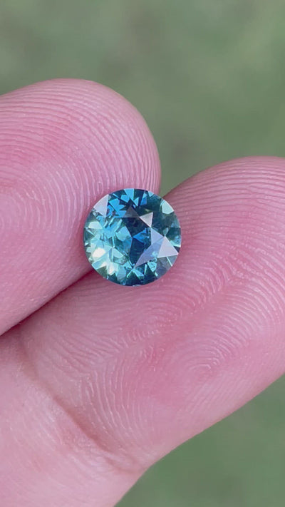 Natural Fine Sapphire Teal Color For Bespoke Engagement Ring 