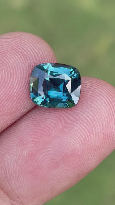 Fine Teal Sapphire For Bespoke Engagement Ring 
