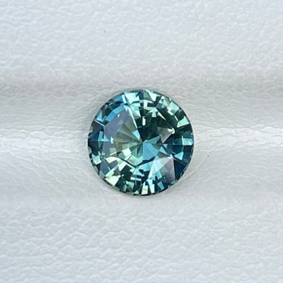 Bespoke fine unheated teal sapphire for bespoke engagement ring 