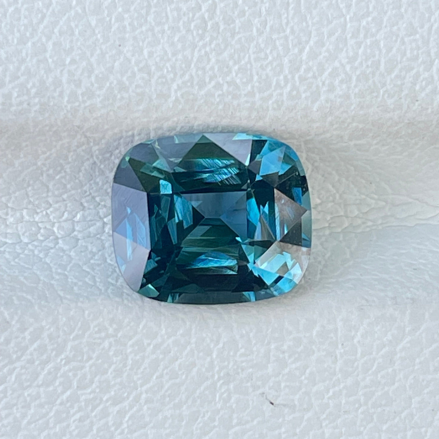 Fine Teal Sapphire For bespoke Engagement Ring 