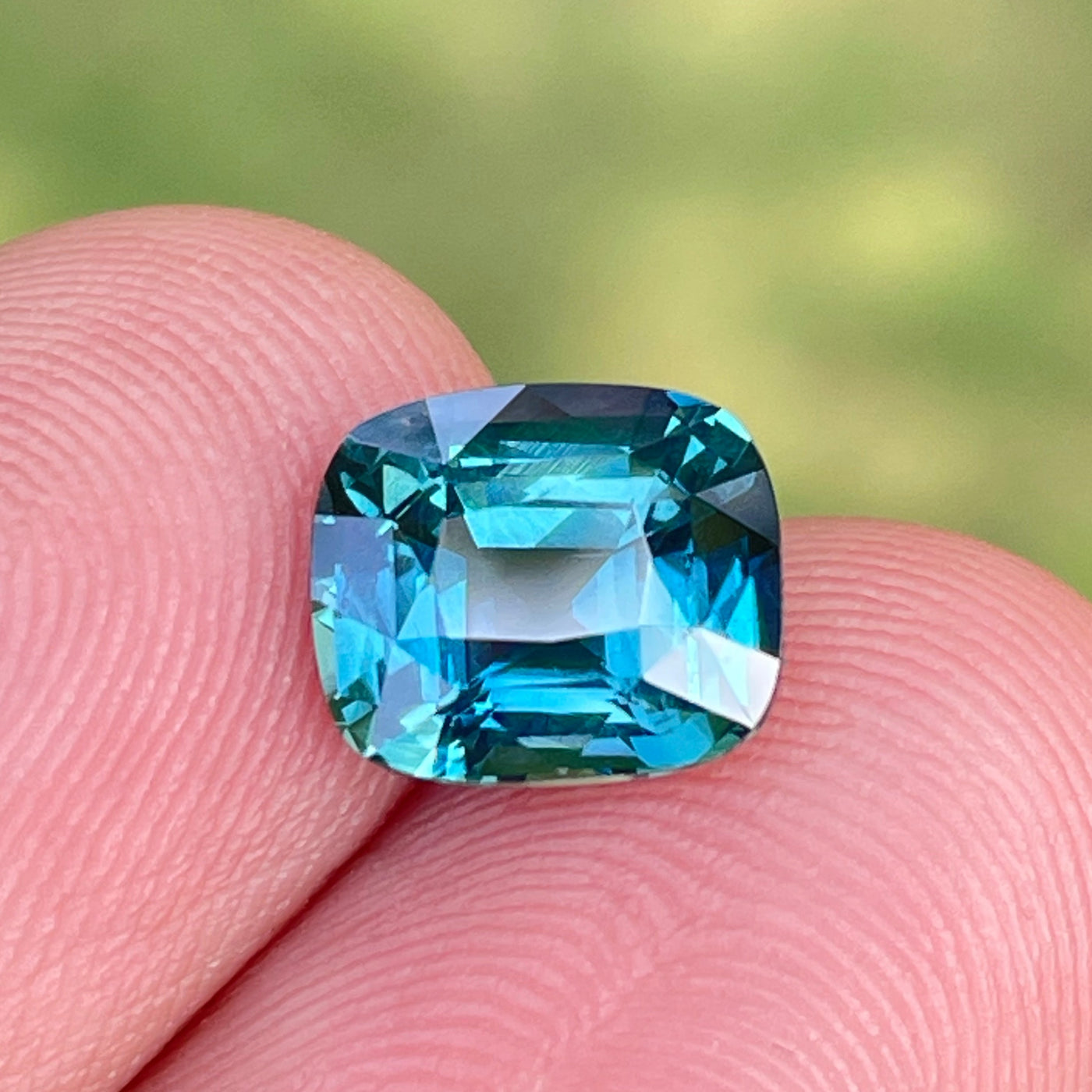 Fine Teal Sapphire For Bespoke Engagement Ring 