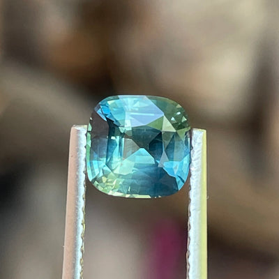 Natural Teal Sapphire For Bespoke Engagement Ring