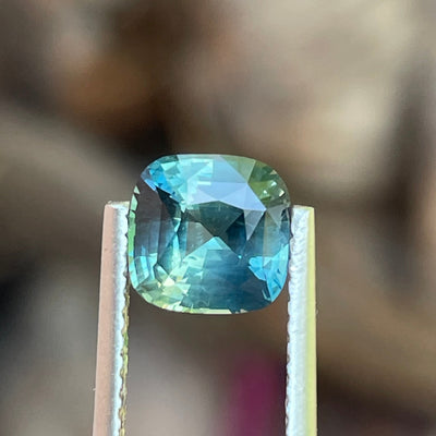 Natural Teal Sapphire For Bespoke Engagement Ring