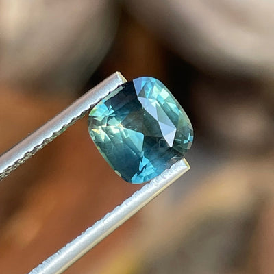 Natural Teal Sapphire For Bespoke Engagement Ring