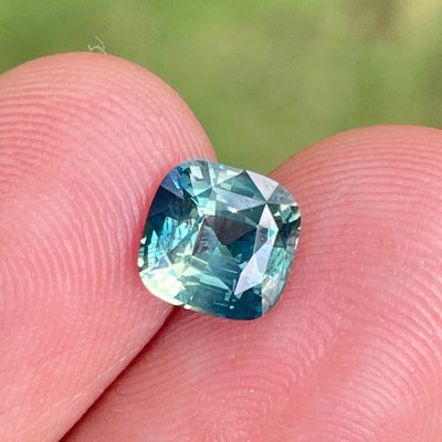 Natural Teal Sapphire For Bespoke Engagement Ring