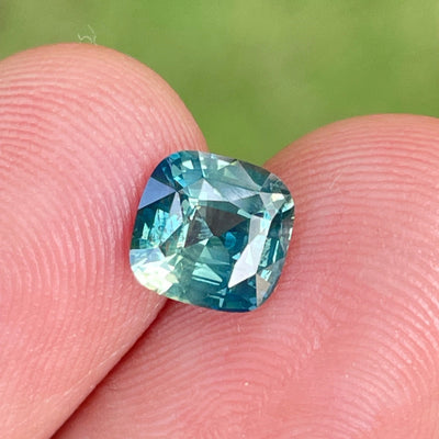 Natural Teal Sapphire For Bespoke Engagement Ring