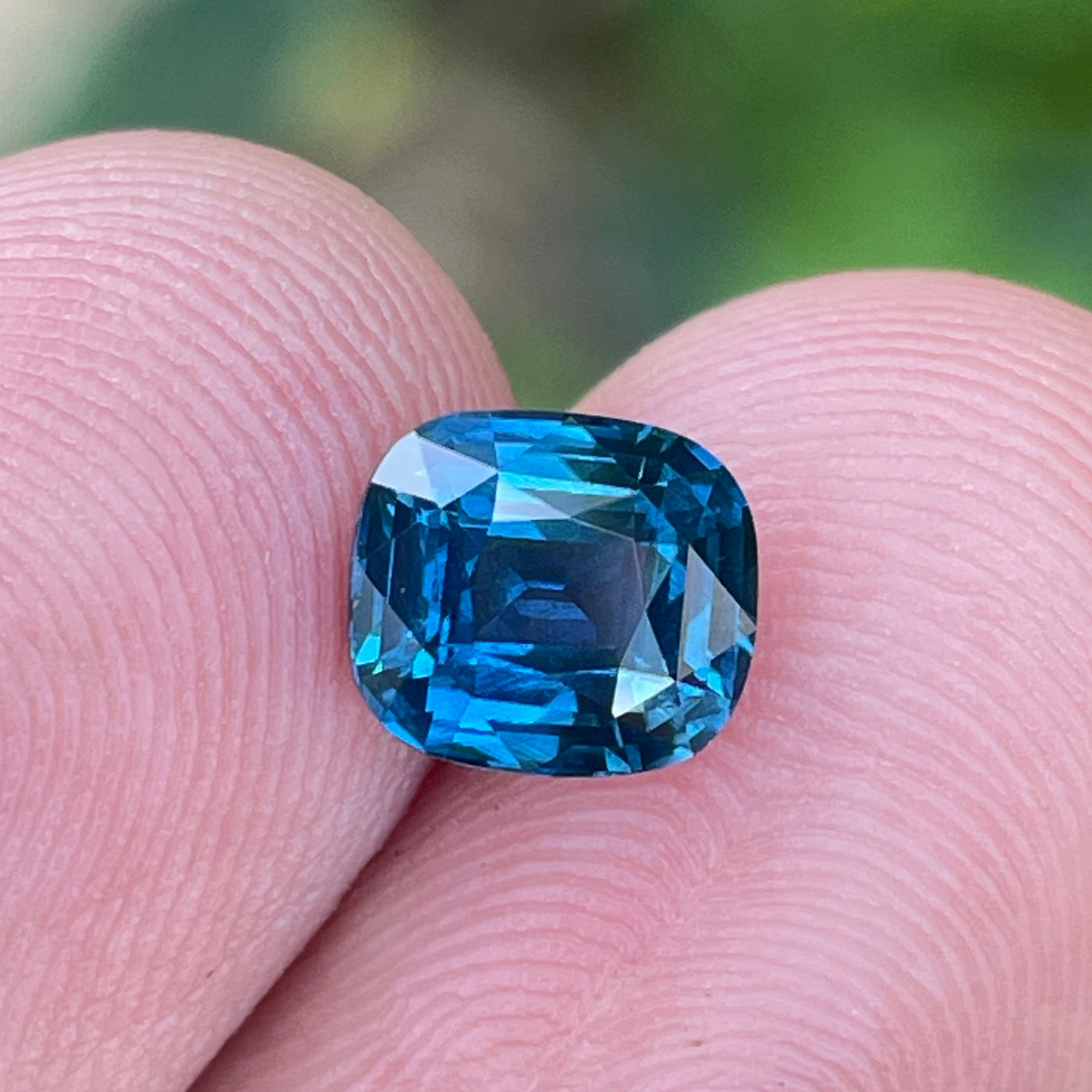 Natural Teal Sapphire For Bespoke Engagement Ring