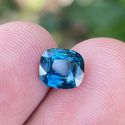 Natural Teal Sapphire For Bespoke Engagement Ring