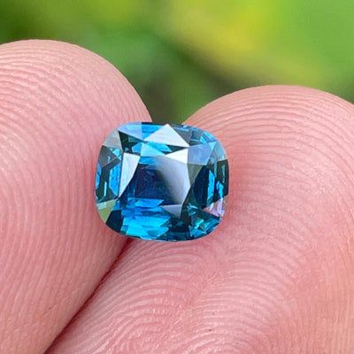 Natural Teal Sapphire For Bespoke Engagement Ring