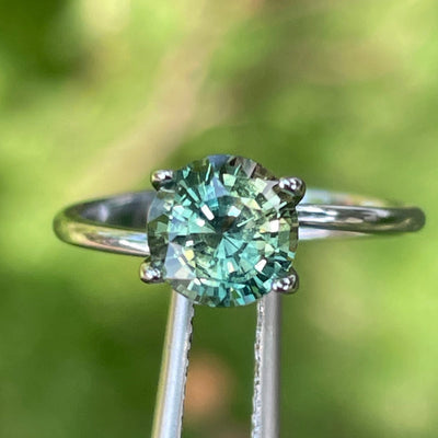 Fine Green Sapphire For Bespoke Engagement Ring