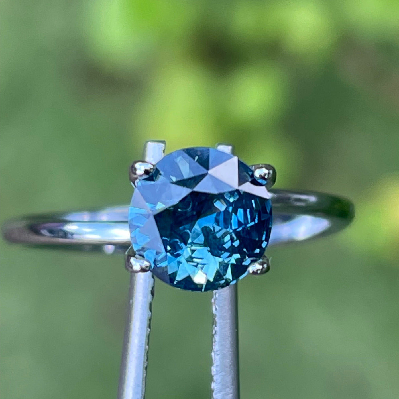 Fine Teal Sapphire For Bespoke Engagement Ring