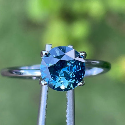 Fine Teal Sapphire For Bespoke Engagement Ring