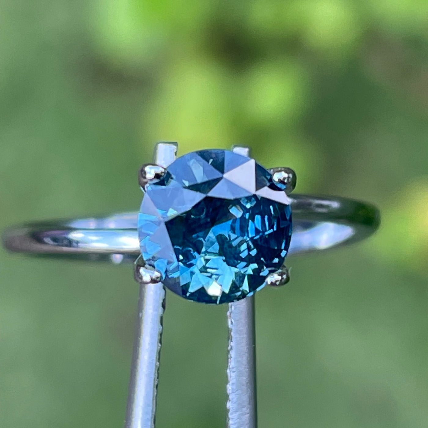 Fine Teal Sapphire For Bespoke Engagement Ring