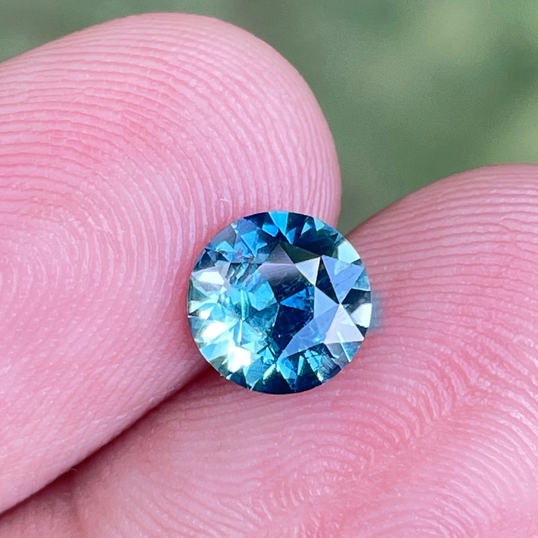 Natural Teal Sapphire For Bespoke Engagament Ring