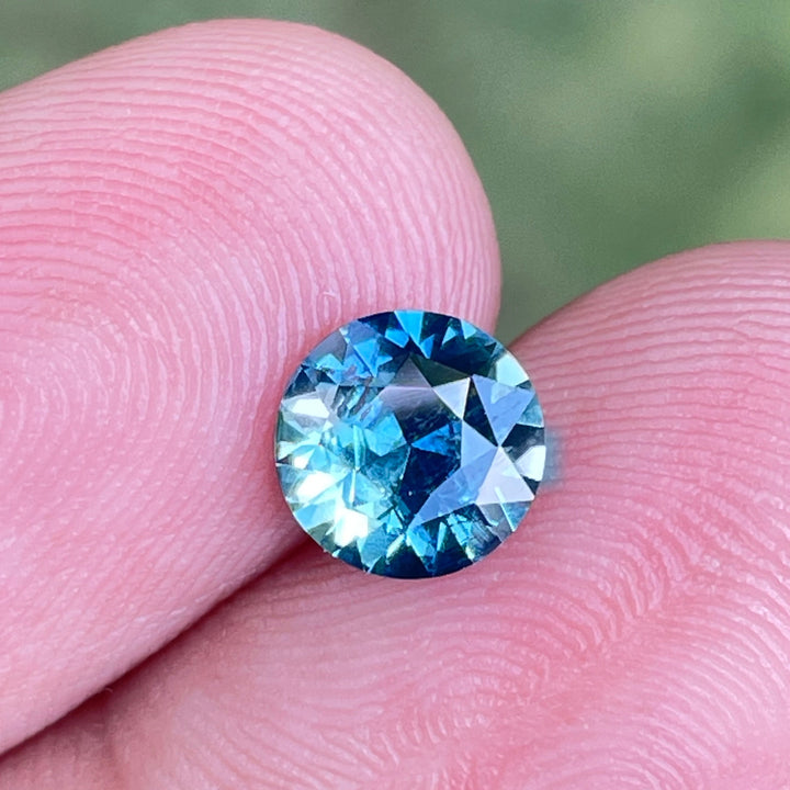 Natural Teal Sapphire For Bespoke Engagament Ring