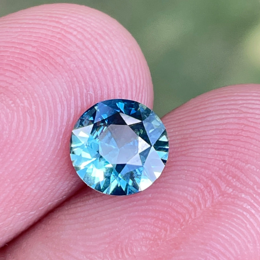 Natural Teal Sapphire For Bespoke Engagament Ring