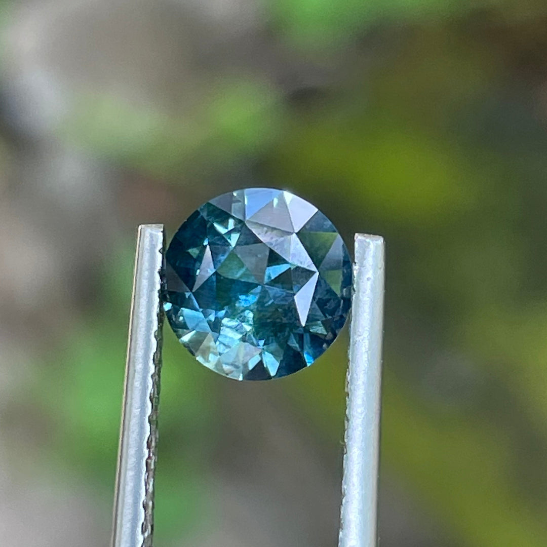 Natural Teal Sapphire For Bespoke Engagament Ring