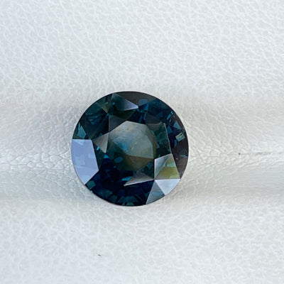 Fine Round Shaped Teal Sapphire For Bespoke Engagement Ring