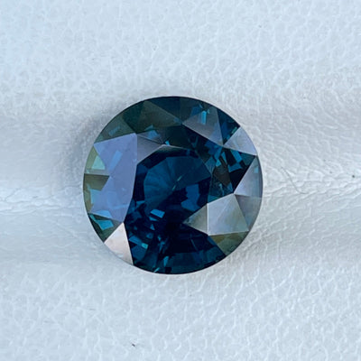 Fine Round Shaped Teal Sapphire For Bespoke Engagement Ring