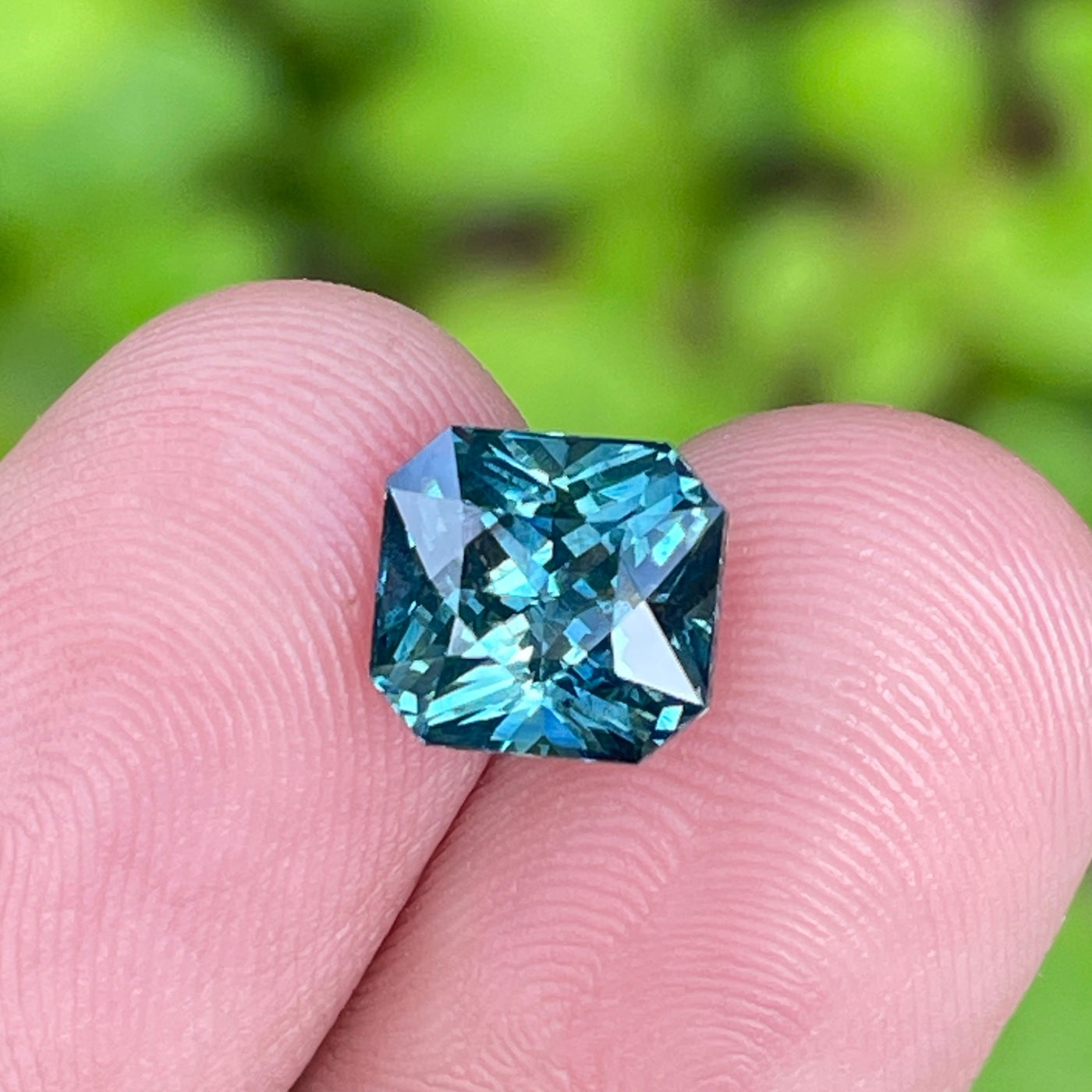 Fine Unheated Teal Sapphire For Bespoke Engagement Ring 