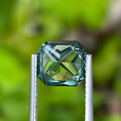 Fine Unheated Teal Sapphire For Bespoke Engagement Ring 