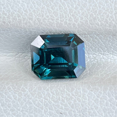 Fine Unheated Teal Sapphire For Bespoke Engagement Ring 