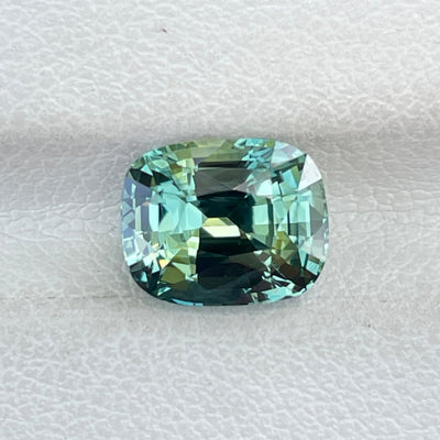 Fine Cushion Green Sapphire for Bespoke Engagement Ring