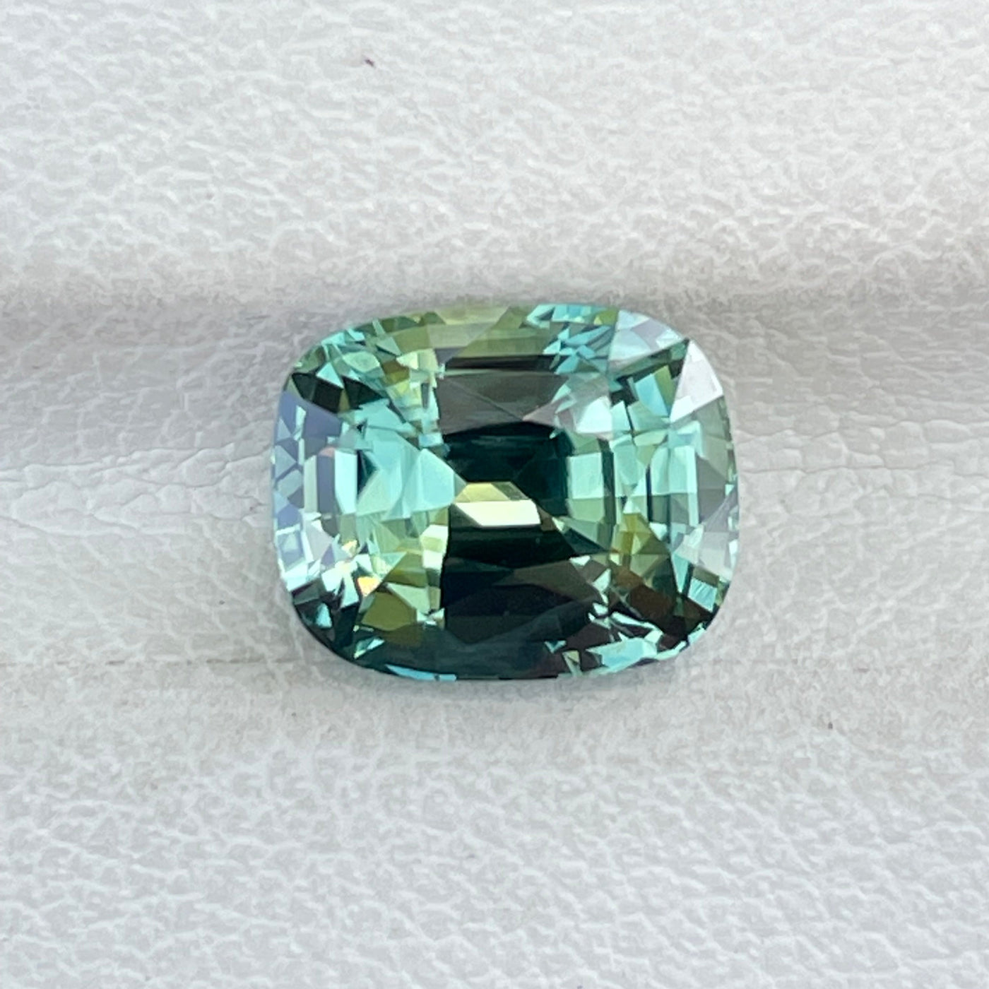 Fine Cushion Green Sapphire for Bespoke Engagement Ring