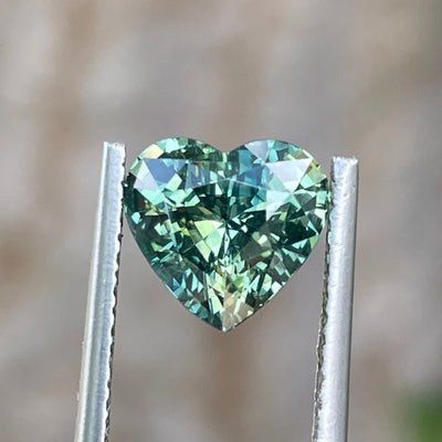 Fine Natural Green Sapphire For Bespoke Engagement Ring 