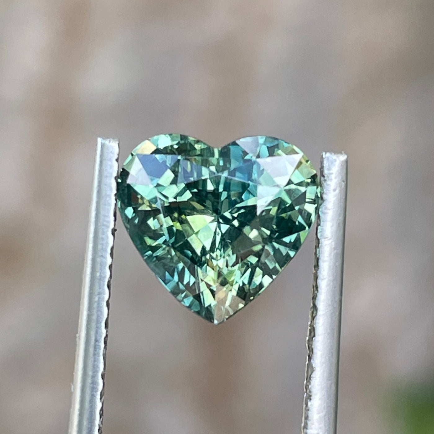 Fine Natural Green Sapphire For Bespoke Engagement Ring 