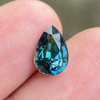 Unheated Teal Sapphire for Bespoke engagement ring for competitive price