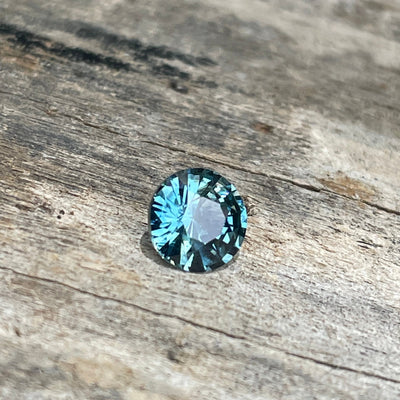 0.72 Teal Sapphire Round Shaped 