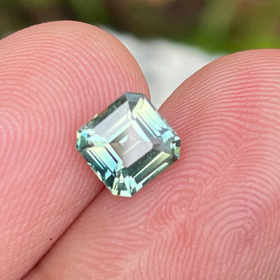 Green Sapphire Asscher Cut