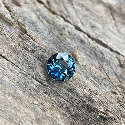 0.72 Teal Sapphire Round Shaped 