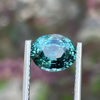 Natural Green Sapphire For Bespoke Engagement Ring 