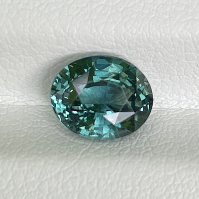 Natural Green Sapphire For Bespoke Engagement Ring 