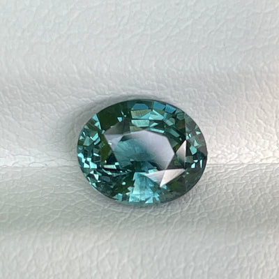 Natural Green Sapphire For Bespoke Engagement Ring 