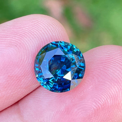 TEAL  SAPPHIRE  5.15 CT