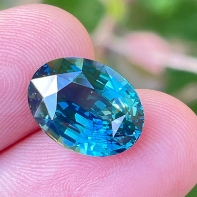 Teal Sapphire  8.05 Ct