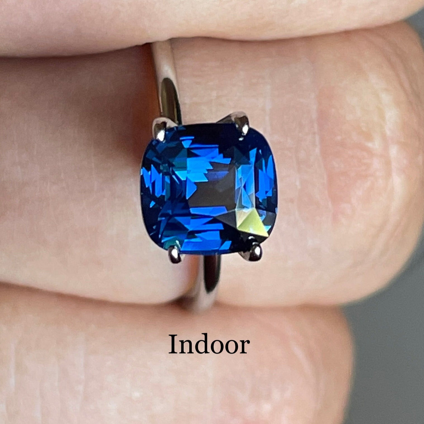 Unheated Fine Natural Blue Sapphire For Bespoke Engagement Ring