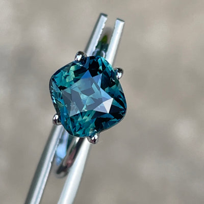 Teal Sapphire  3.54 Ct