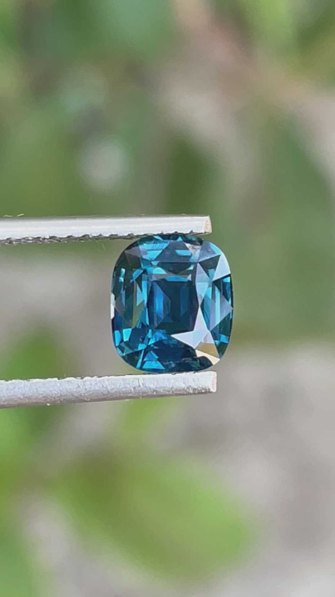 Natural Teal Sapphire For Bespoke Engagement Ring