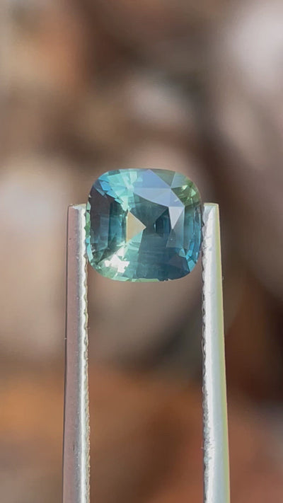 Natural Teal Sapphire For Bespoke Engagement Ring